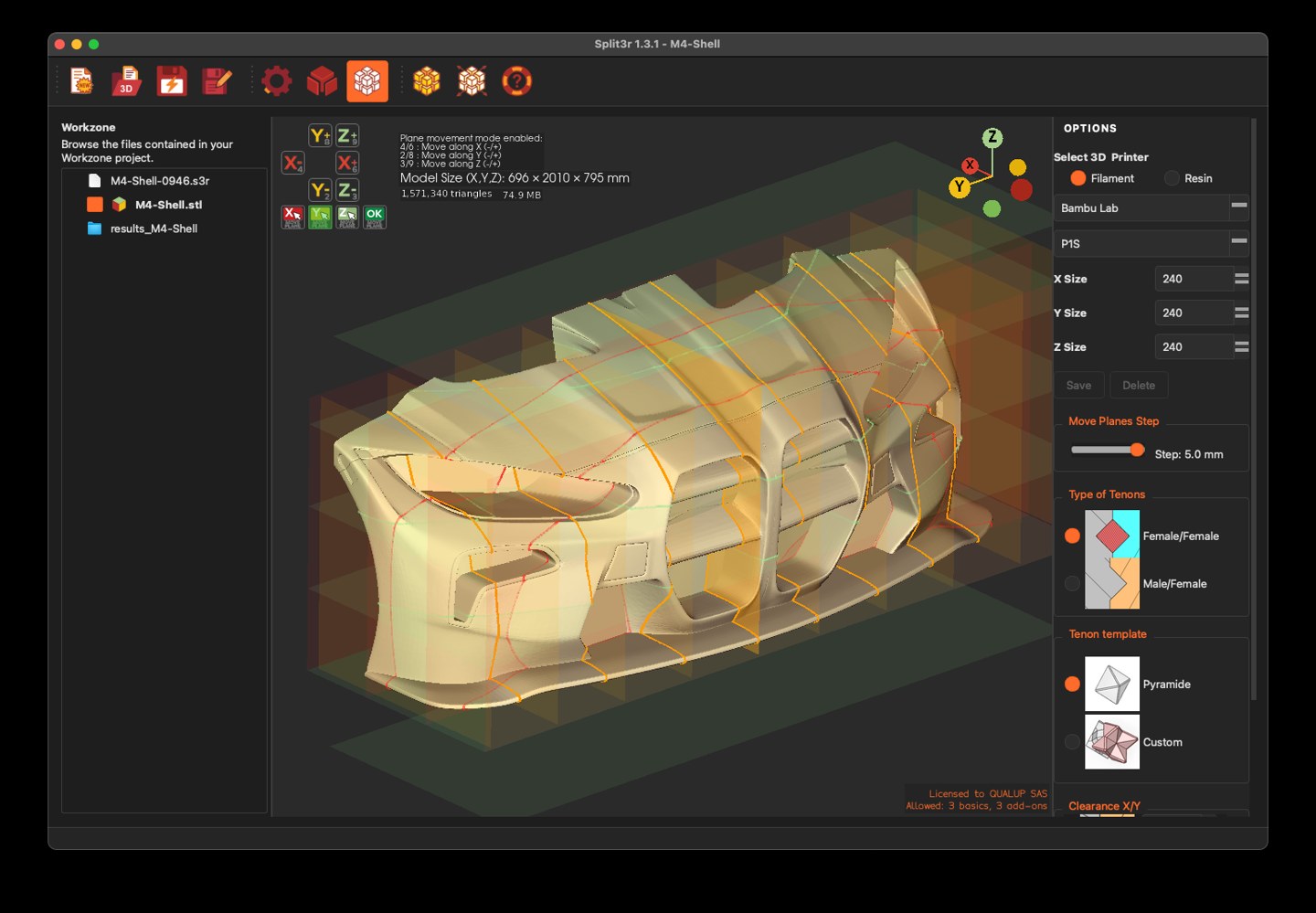 Split3r sur macOS · capture 2