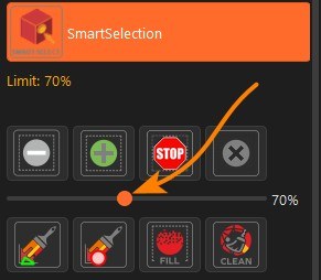 Régler la limite de propagation de Smart Selection
